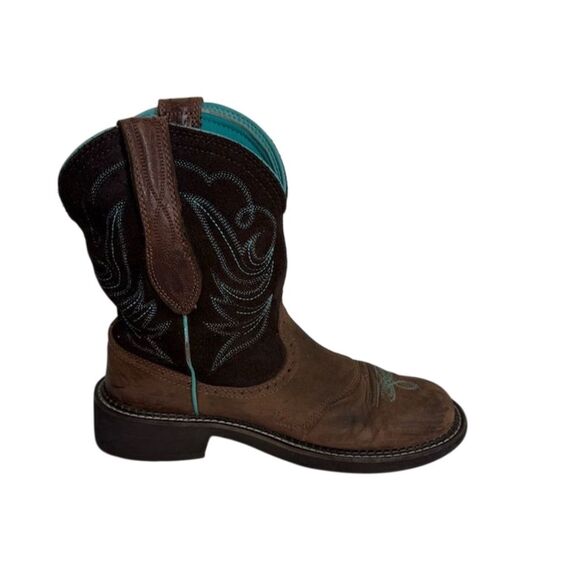 Ariat Women's Fatbaby Heritage Western Boots Brown Size 10B Mid-Calf - Picture 3 of 9